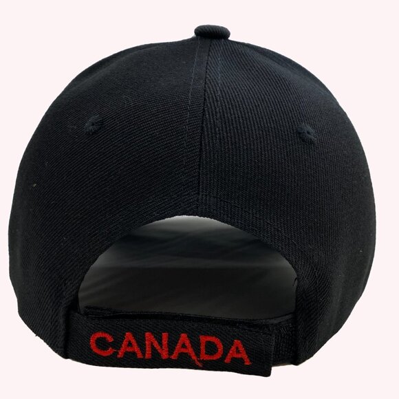 Variety To Go Canadian Baseball Hat/Cap, Adjustable Sports Hat (1008 Black) - Picture 3 of 6